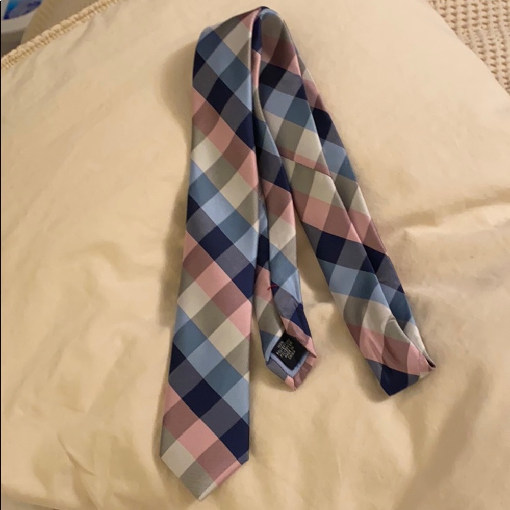 Boys, Tommy Hilfiger, Neck Tie, pink blue check